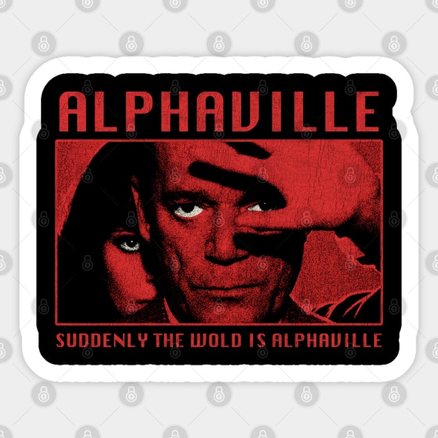 alphaville grunge vintage distressed Sticker by Genetics art